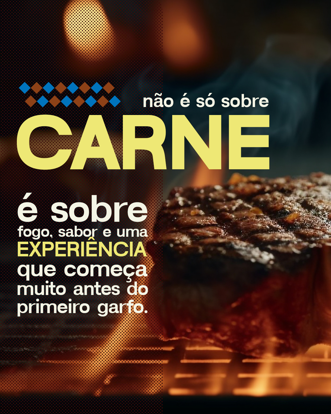 Não é só sobre carne. É sobre fogo, sabor e uma experiência que começa muito antes do primeiro garfo.