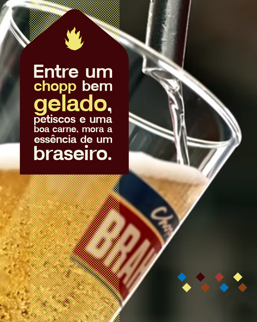 Entre um chopp bem gelado, petiscos e uma boa carne, mora a essência de um braseiro.