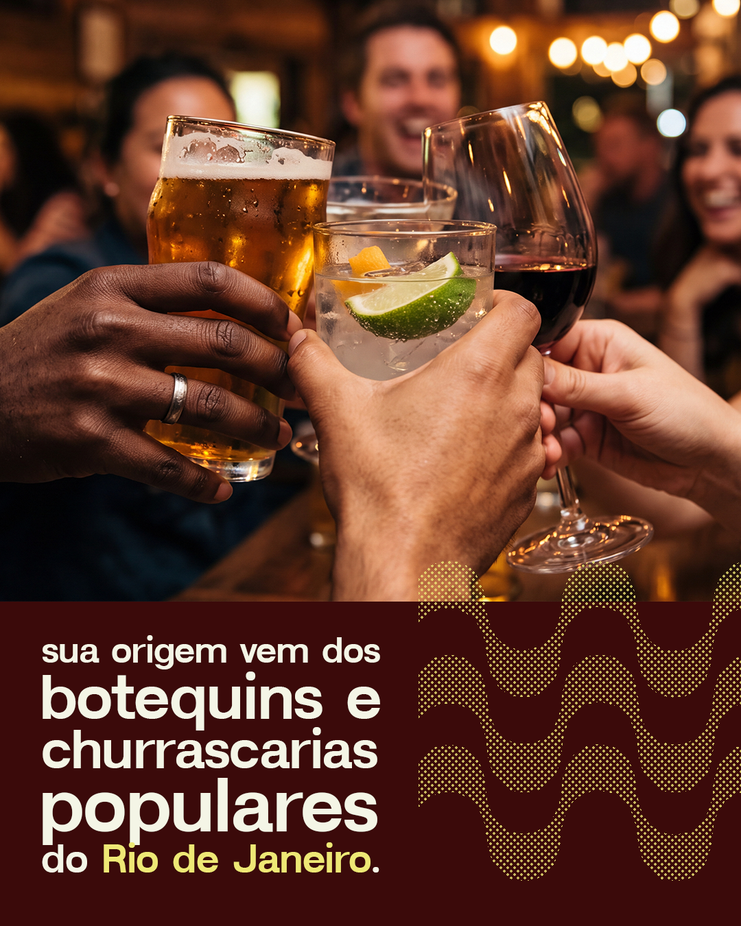 Sua origem vem dos botequins e churrascarias populares do Rio de Janeiro.